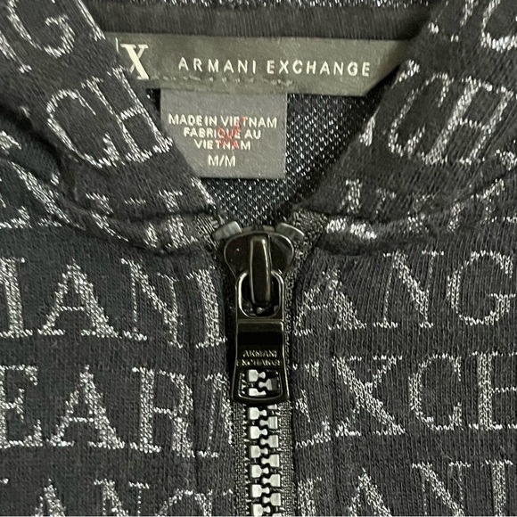 Women’s Armani Exchange All Over Logo Sweatshirt & Sweatpants Top Med Pants Sm - Picture 4 of 16